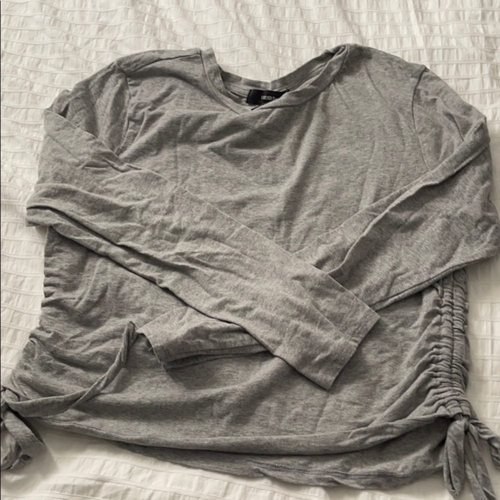 Scrunch grey blouse